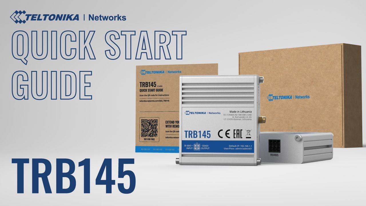 Quick Start Guide | Teltonika TRB145 Gateway