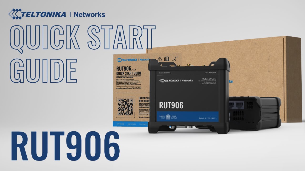 RUT906 - 4G LTE RS232/RS485 Router | Quick Start Guide
