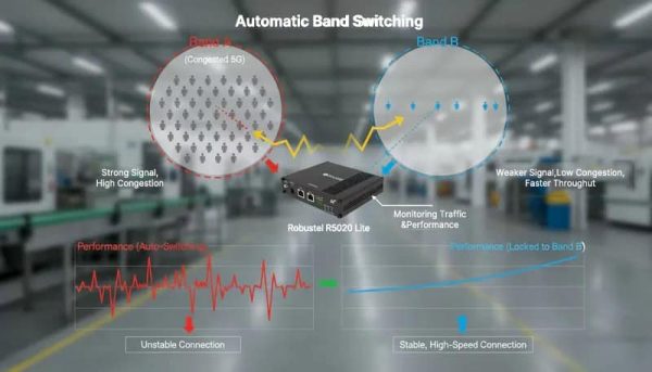 Más allá de la potencia de la señal: logrando estabilidad en 5G mediante el bloqueo preciso de bandas en routers industriales