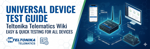 Guía universal para probar y configurar dispositivos Teltonika Telematics